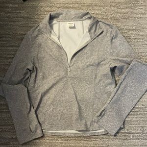 PINK grey athletic cropped jacket